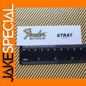 Fender Electric Guitar Logo Decals Set of 3