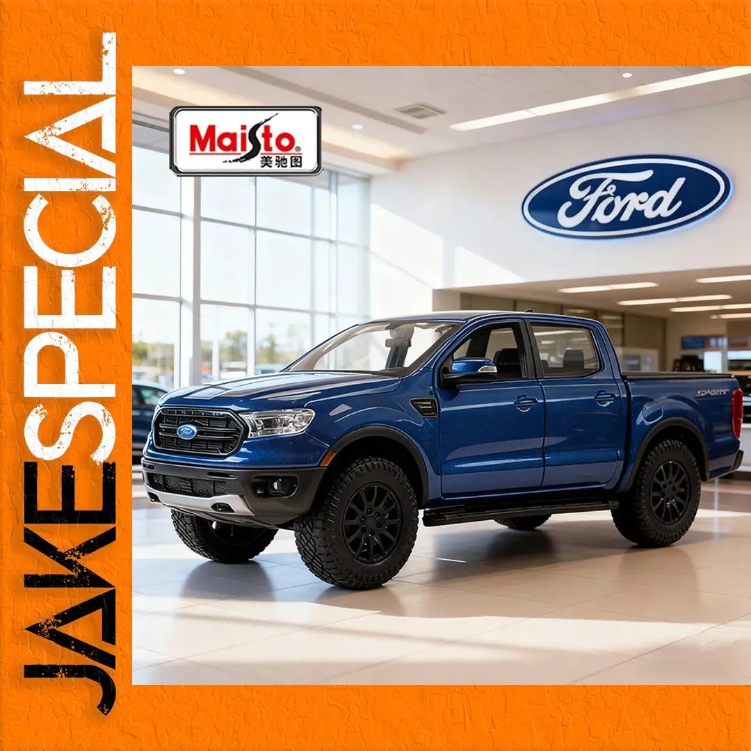 Ford Ranger 2019 Diecast Model in Blue 1:27 Scale 1 Ford Ranger 2019 Diecast Model in Blue 1:27 Scale