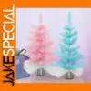 Vibrant Mini Christmas Tree in Pink and Blue