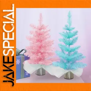 Vibrant Mini Christmas Tree in Pink and Blue