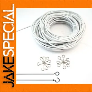 White PVC Curtain Wire for Light Fabrics