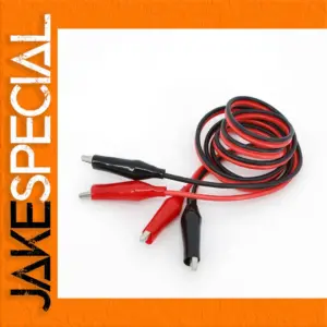 1-Meter Dual-Head Alligator Clip Test Lead