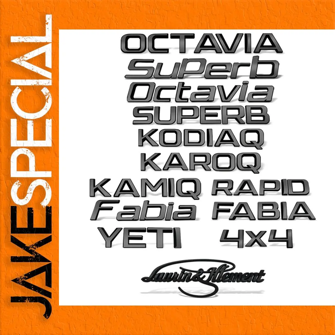 Skoda Car Badge Collection in 13 Colors 1 Skoda Car Badge Collection in 13 Colors