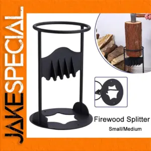 Durable Black Firewood Splitter for Home