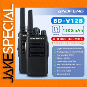 Baofeng BD-V12B Walkie-Talkies 400-480MHz, 3W