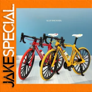 1:10 Mini Alloy Bicycle Model Set - Red & Yellow