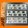 Land Rover Defender 3D ABS Letter Logos Set