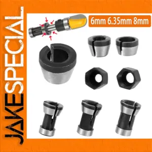 Premium Milling Cutter Collet Adapter Set