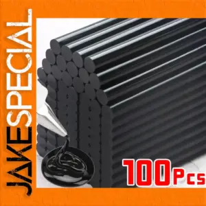 Black Hot-Melt Glue Sticks for Crafting and Repair