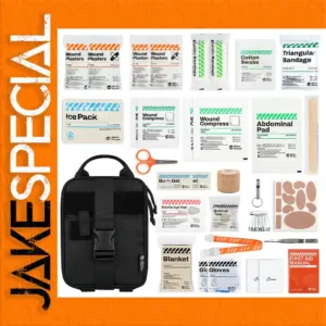 Black RHINO RESCUE First Aid Kit for Safety