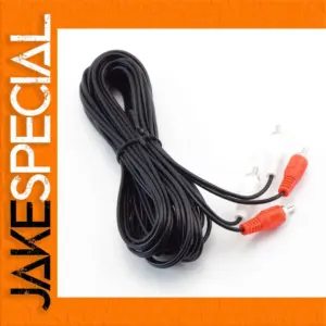 Black RCA Audio Extension Cable 1m-5m