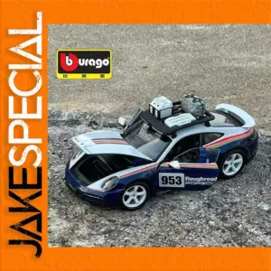 Blue Porsche 911 Rally Diecast Model 1:24 Scale