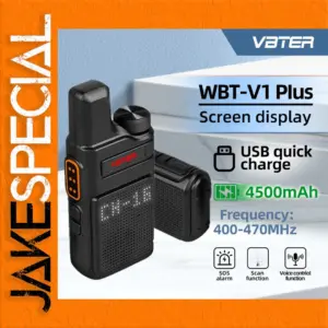 VBTER V1 Plus Walkie Talkie 400-470MHz, 16 Channels