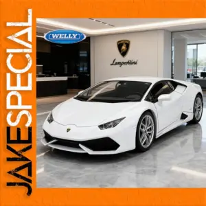 White Lamborghini LP610-4 Huracan Model Car