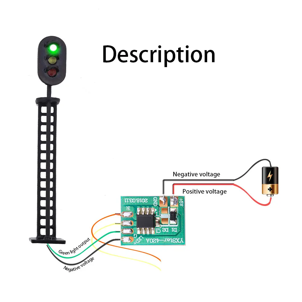 Miniature Traffic Signal Circuit Board for Model Trains 6 Miniature Traffic Signal Circuit Board for Model Trains - Image 6