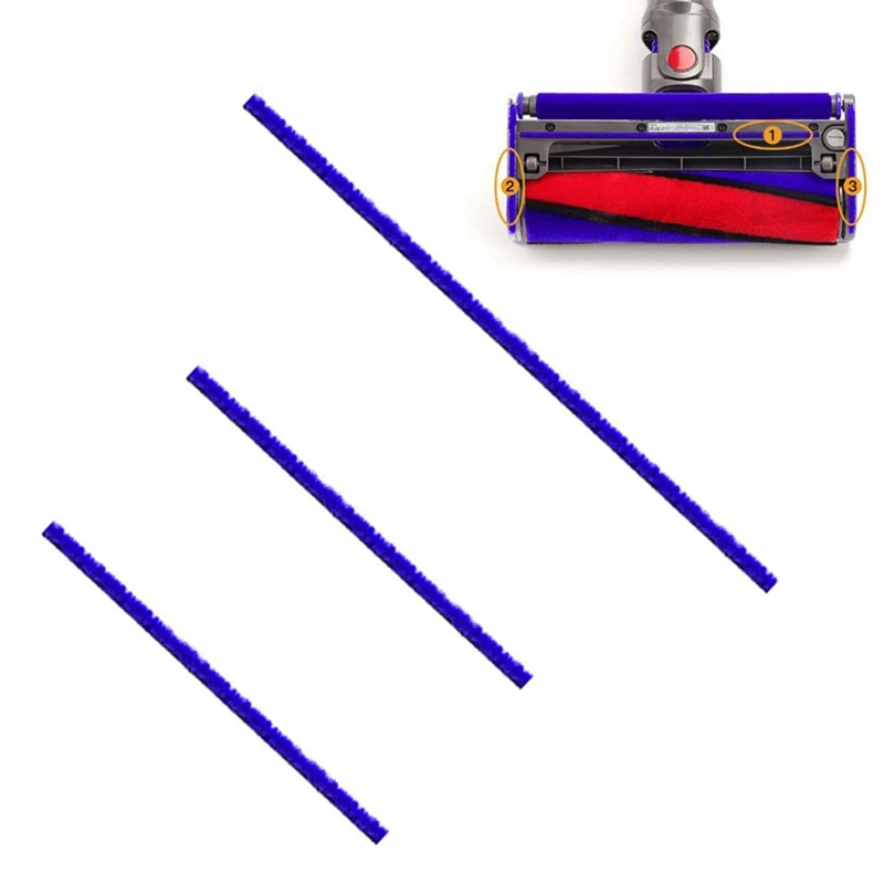 Dyson V6-V11 Plush Roller Cleaning Strips Set 3 Dyson V6-V11 Plush Roller Cleaning Strips Set - Image 3