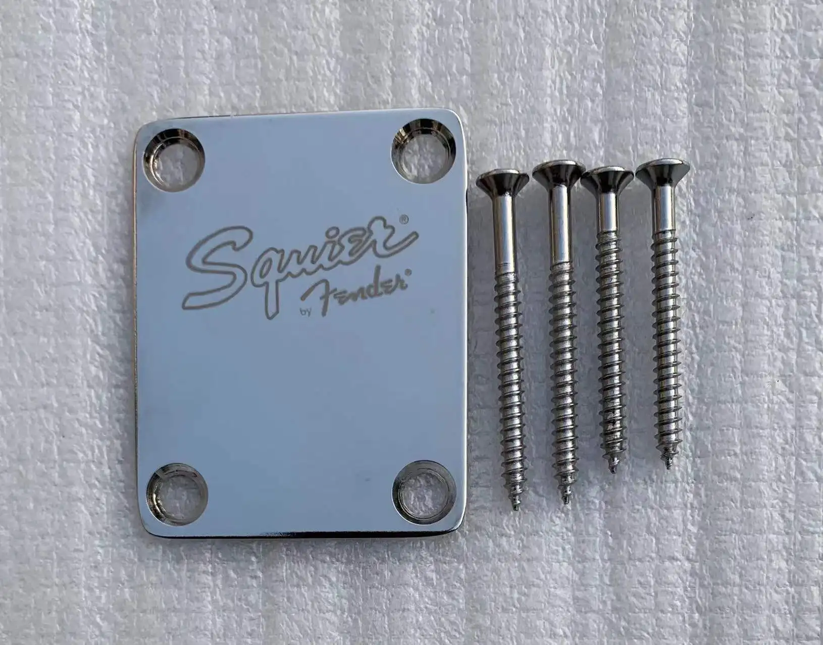 Chrome Fender Neck Joint Plate for Electric Guitars 1 Chrome Fender Neck Joint Plate for Electric Guitars