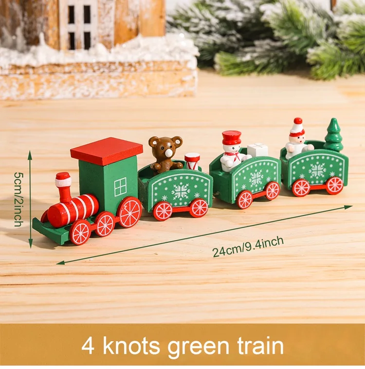 Wooden Christmas Train Decoration Set 2024 7 Wooden Christmas Train Decoration Set 2024 - Image 7