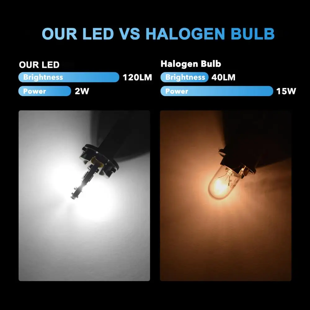 Vehicle LED T10 W5W Bulb 6000K 120 Lumens 2 Vehicle LED T10 W5W Bulb 6000K 120 Lumens - Image 2
