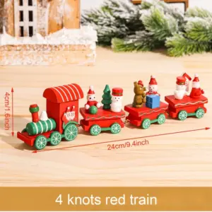 Wooden Christmas Train Decoration Set 2024 55 H33919fb650ba4378813f99250004f40aI