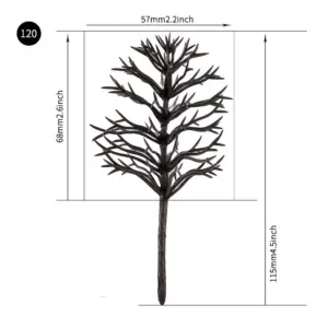 Miniature Black Trees Set for Dioramas 19 H33d05406748243ecbc49e8246e9fb3cby