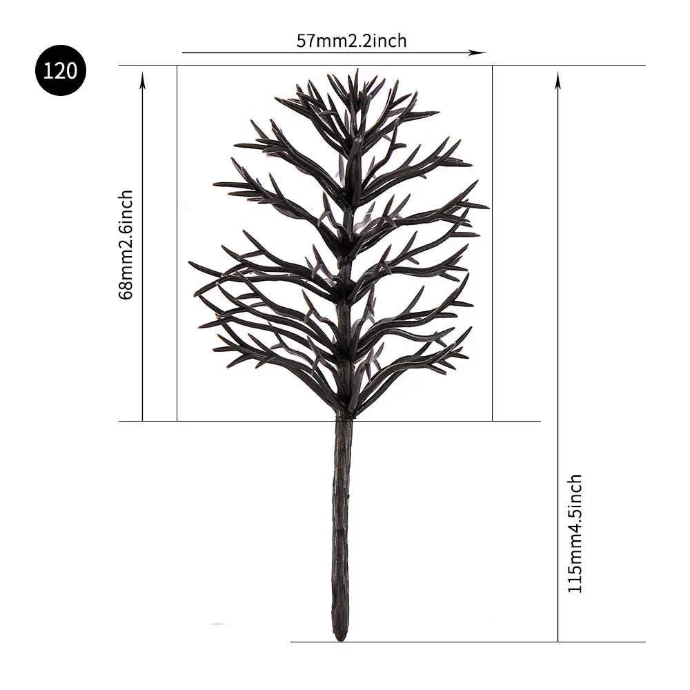 Miniature Black Trees Set for Dioramas 9 Miniature Black Trees Set for Dioramas - Image 9