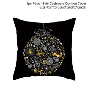 Luxurious 45x45cm Christmas Cushion Cover 33 H354b1f2eac604ec09cfb3843933fe85dS