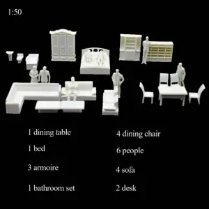 Miniature Indoor Furniture Set for Dioramas 12 H468eb48917f340cf941931747d28075fV