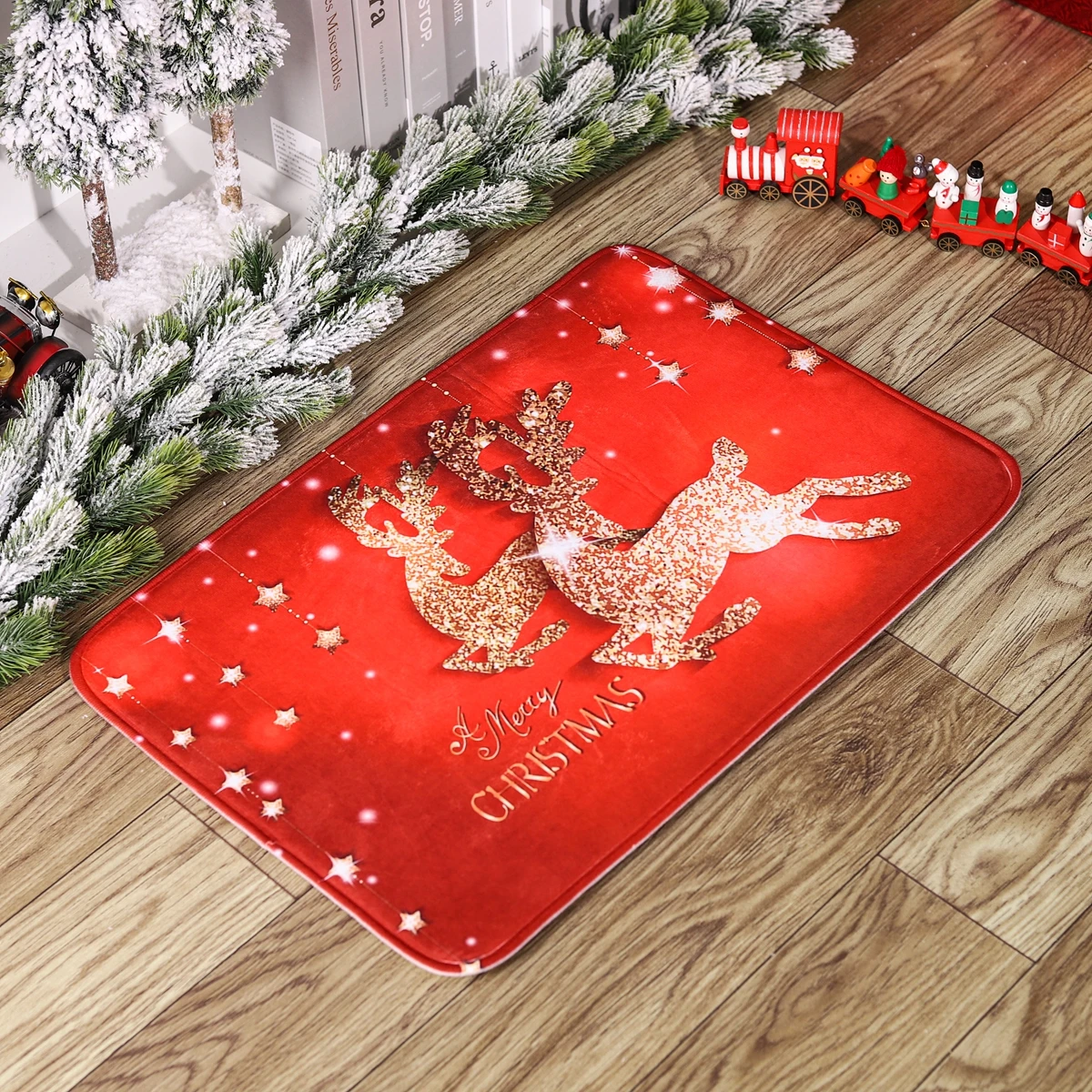 Festive Santa Christmas Door Mat 30x20x5 cm 5 Festive Santa Christmas Door Mat 30x20x5 cm - Image 5