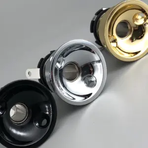 Vintage Tele Guitar Output Jack Socket in Gold, Black, Chrome