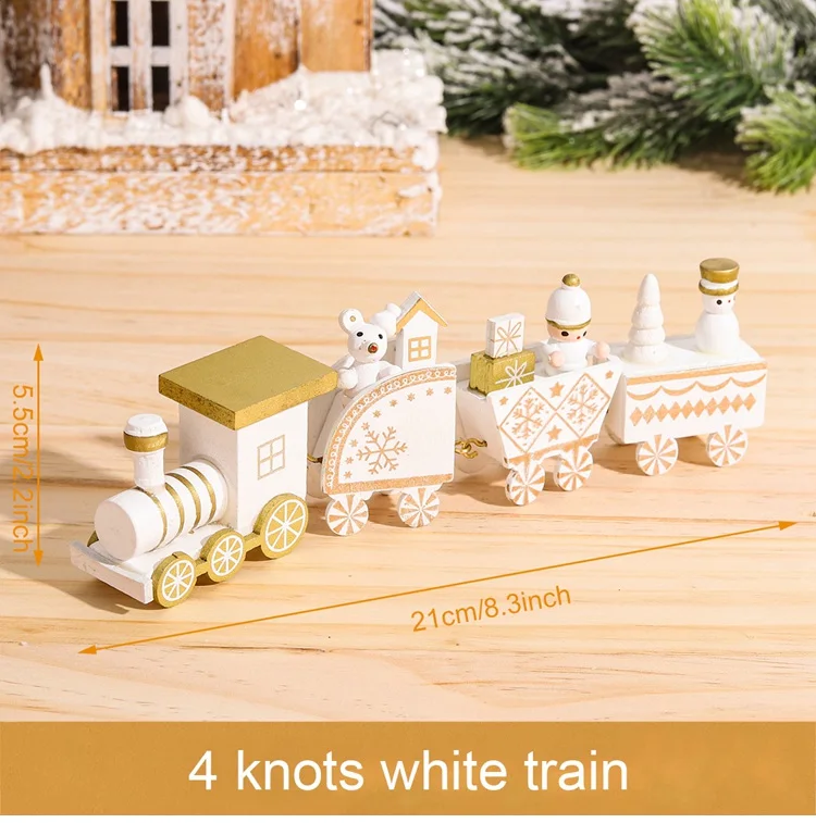 Wooden Christmas Train Decoration Set 2024 9 Wooden Christmas Train Decoration Set 2024 - Image 9