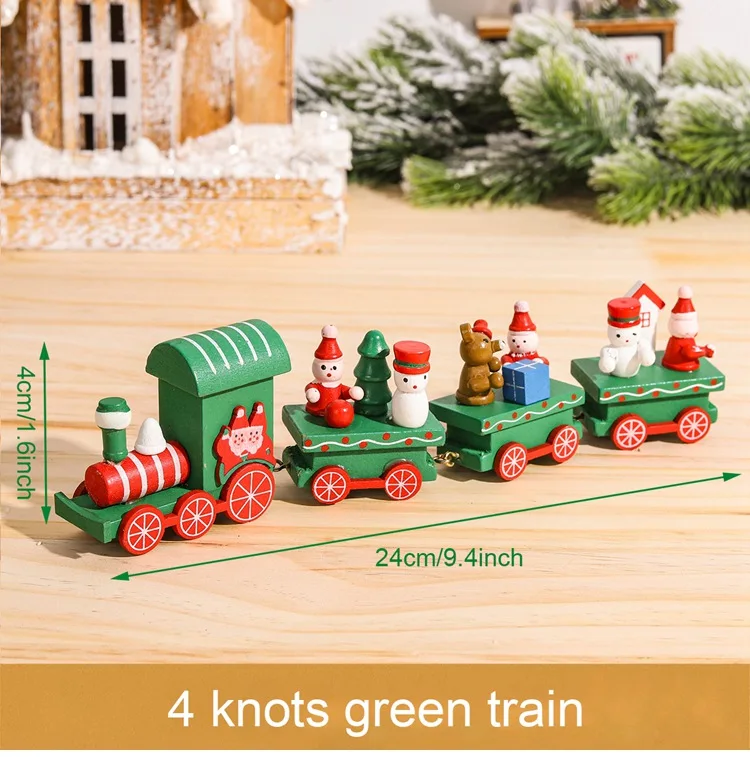 Wooden Christmas Train Decoration Set 2024 27 Wooden Christmas Train Decoration Set 2024 - Image 27