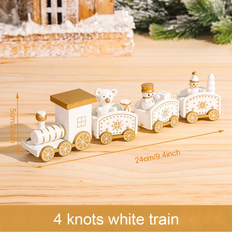 Wooden Christmas Train Decoration Set 2024 8 Wooden Christmas Train Decoration Set 2024 - Image 8