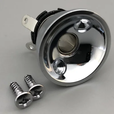 Vintage Tele Guitar Output Jack Socket in Gold, Black, Chrome 9 Vintage Tele Guitar Output Jack Socket in Gold, Black, Chrome - Image 9