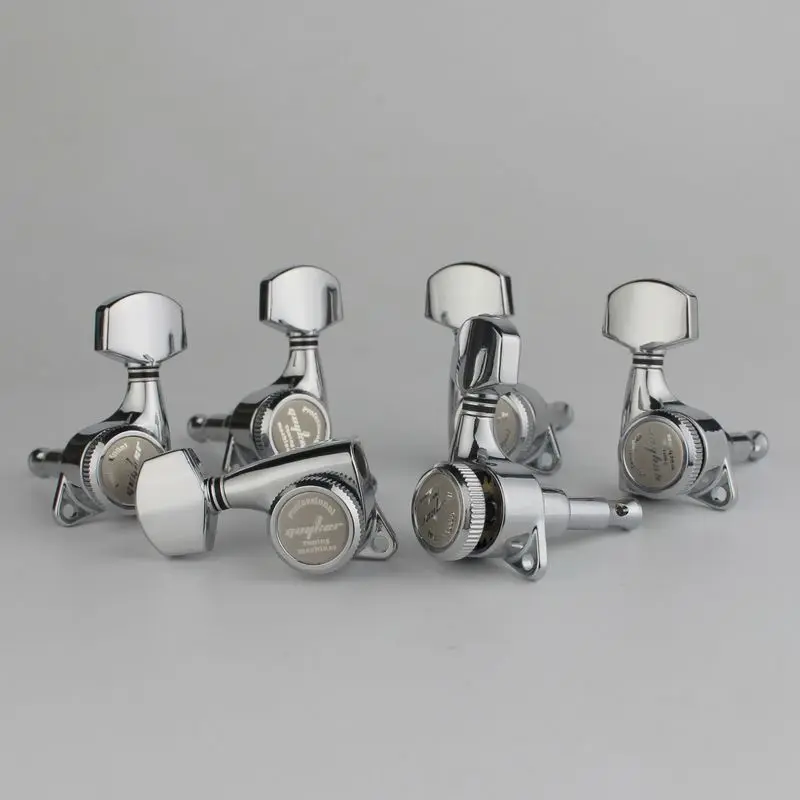 Chrome Locking Tuner Set for Electric Guitars 4 Chrome Locking Tuner Set for Electric Guitars - Image 4