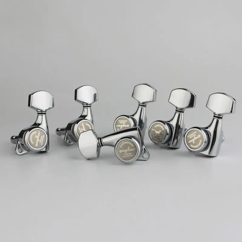 Chrome Locking Tuner Set for Electric Guitars 3 Chrome Locking Tuner Set for Electric Guitars - Image 3