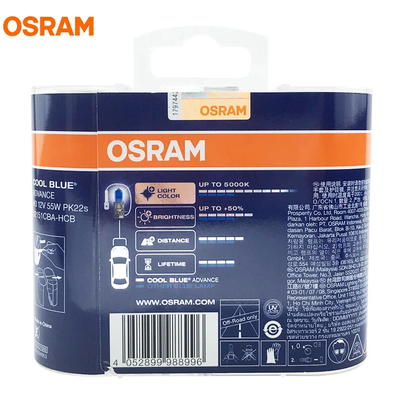 OSRAM H3 5000K Mega White Halogen Bulbs 3 OSRAM H3 5000K Mega White Halogen Bulbs - Image 3