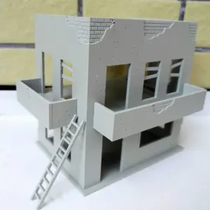 Damaged Building Model in 1:50 & 1:72 Scales