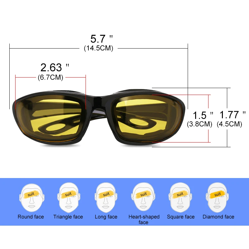 Unisex Impact-Resistant Cycling & Motorcycle Glasses 3 Unisex Impact-Resistant Cycling & Motorcycle Glasses - Image 3