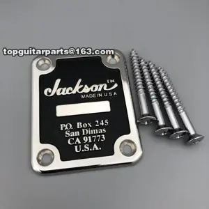 Jackson Guitar Neck Plate with Embossed Logo 9 Ha2279b8d7aed4367a0e48e7c601aa733e