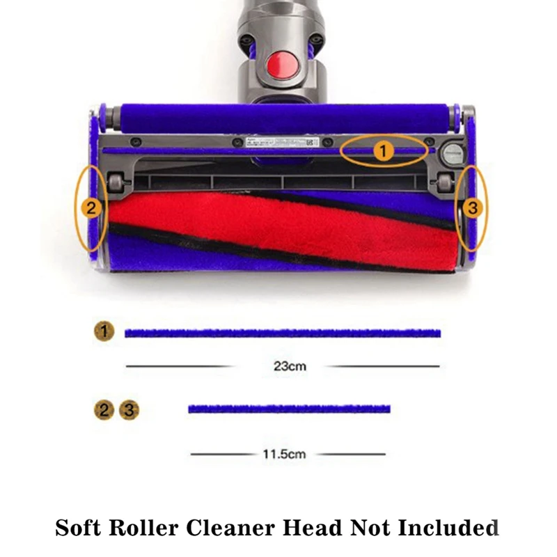 Dyson V6-V11 Plush Roller Cleaning Strips Set 5 Dyson V6-V11 Plush Roller Cleaning Strips Set - Image 5