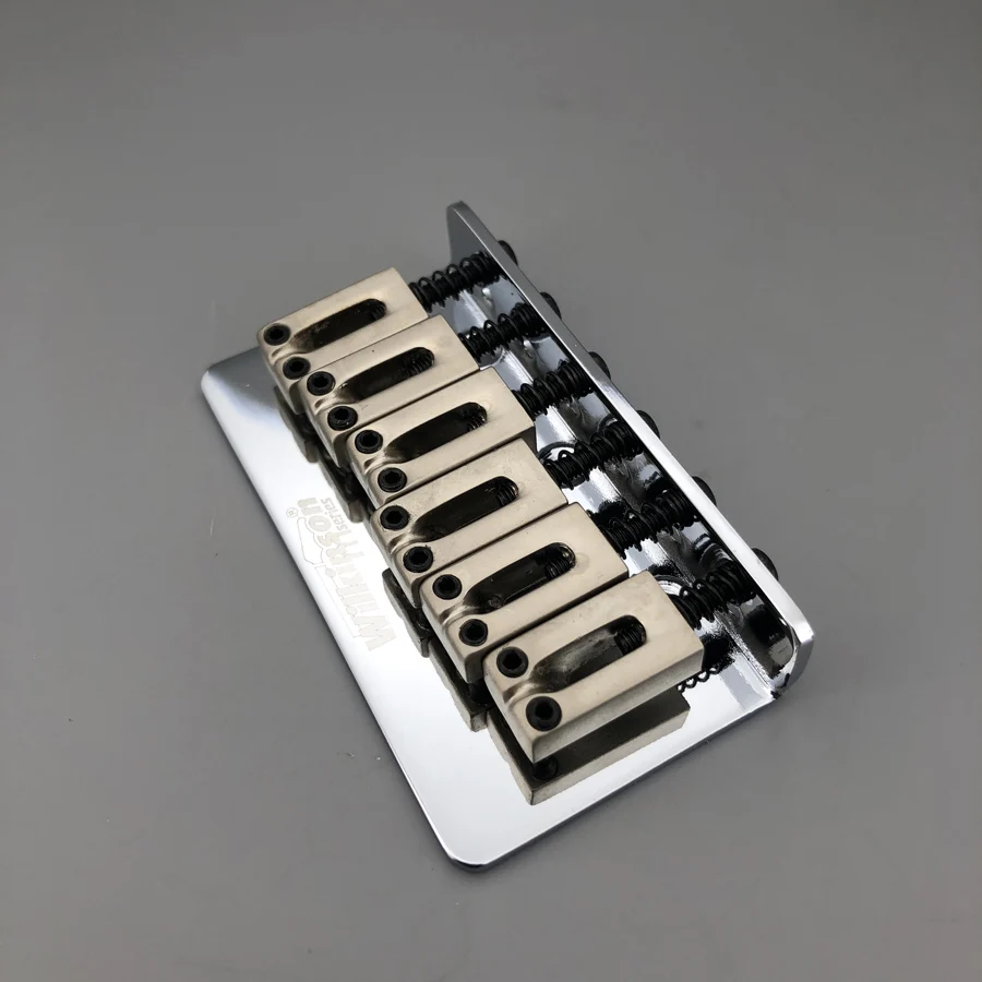 Wilkinson Vintage Hardtail Guitar Bridge Chrome/Gold 4 Wilkinson Vintage Hardtail Guitar Bridge Chrome/Gold - Image 4