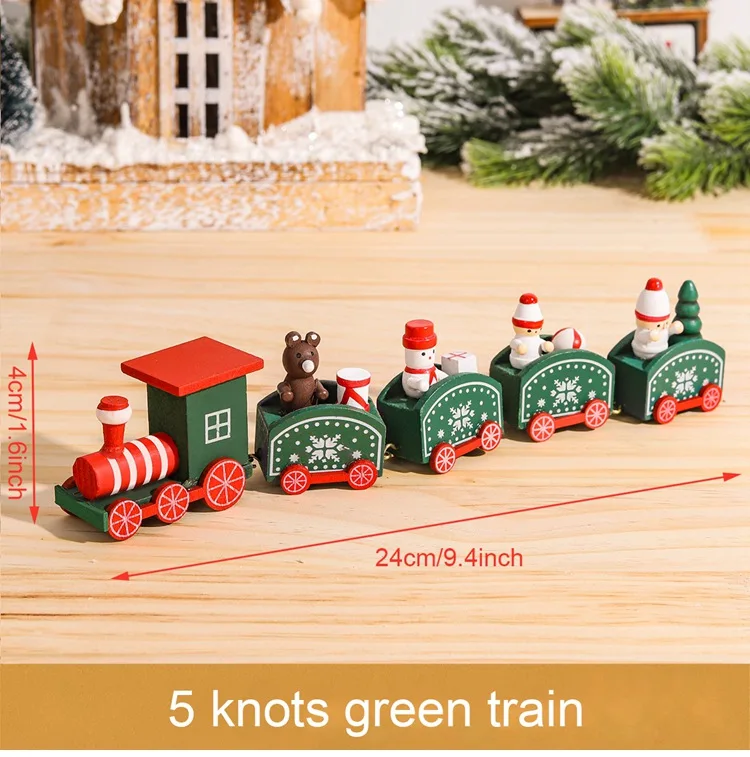 Wooden Christmas Train Decoration Set 2024 24 Wooden Christmas Train Decoration Set 2024 - Image 24