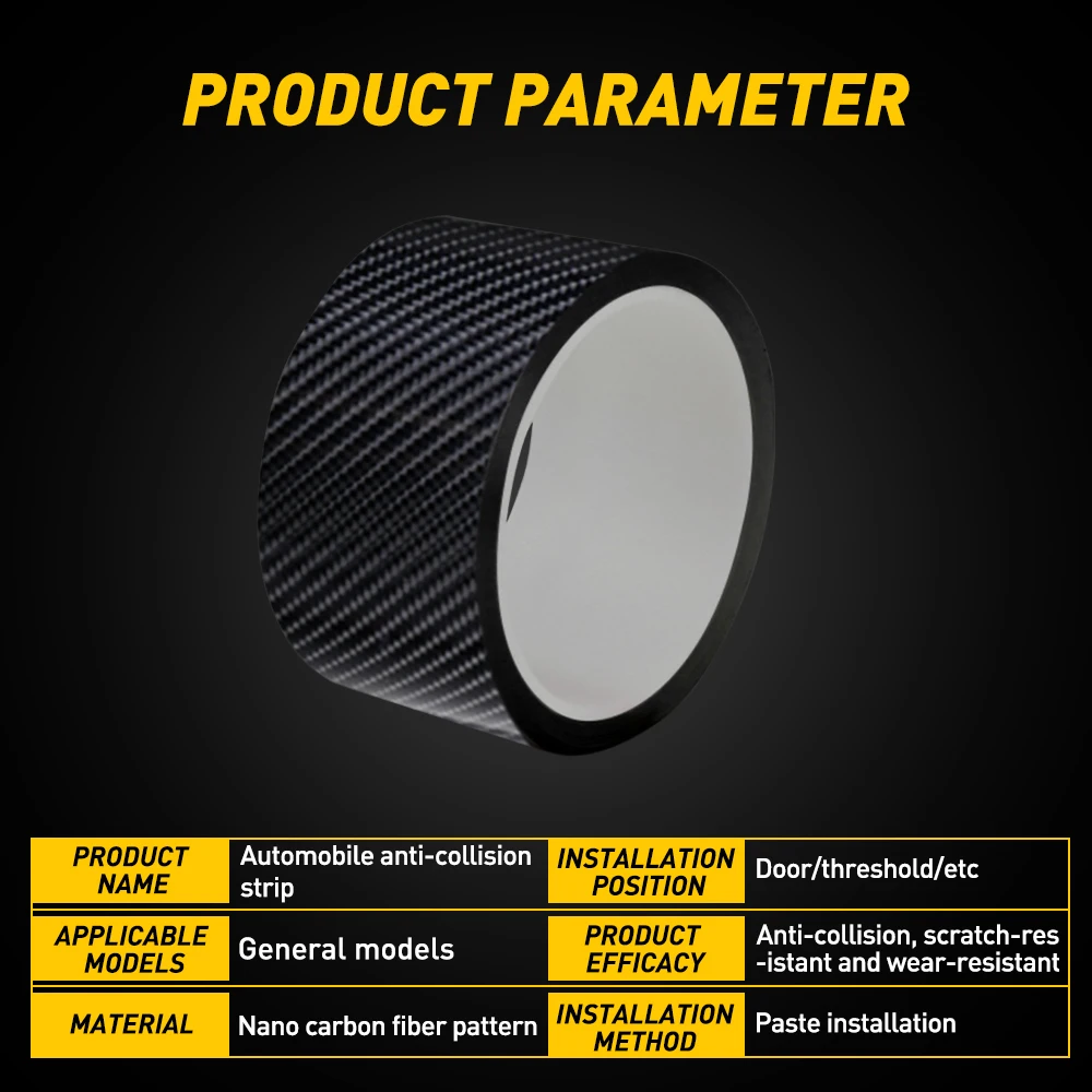 Black Carbon Fiber Car Sticker 5cm x 3m 4 Black Carbon Fiber Car Sticker 5cm x 3m - Image 4