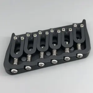 Multi-Scale 6-String Guitar Bridge with 18° Angle