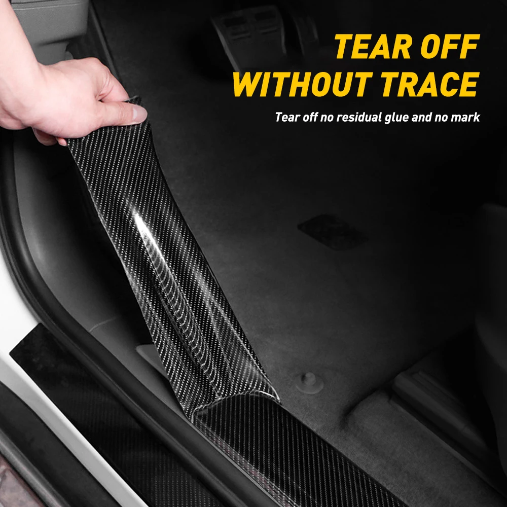 Black Carbon Fiber Car Sticker 5cm x 3m 3 Black Carbon Fiber Car Sticker 5cm x 3m - Image 3