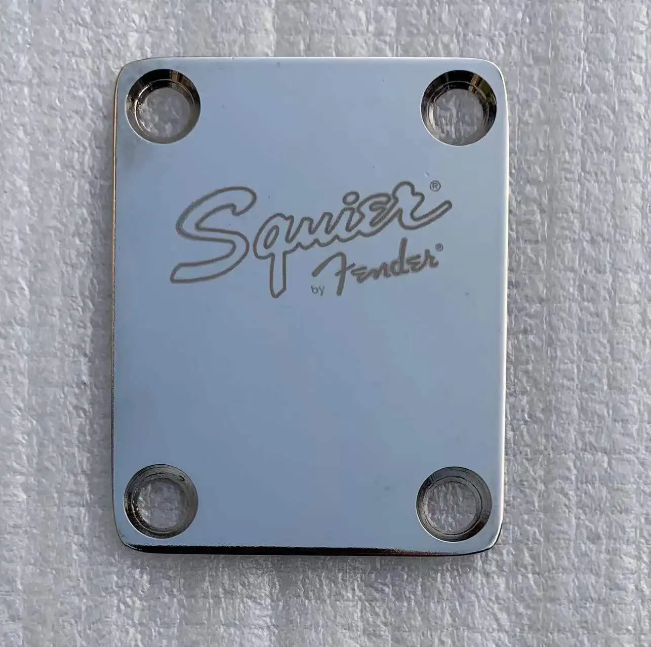Chrome Fender Neck Joint Plate for Electric Guitars 2 Chrome Fender Neck Joint Plate for Electric Guitars - Image 2