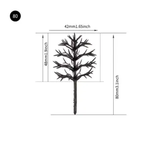 Miniature Black Trees Set for Dioramas 21 Heb28944241a14479b38caa0f3b76a28aI