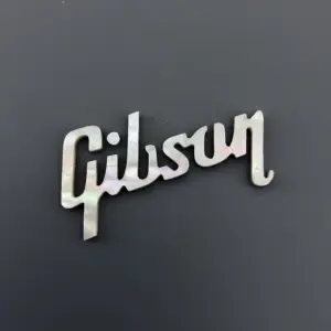 Mother of Pearl Guitar Logo Inlay for Gibson