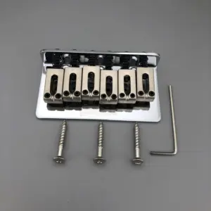 Wilkinson Vintage Hardtail Guitar Bridge Chrome/Gold 7 Hfa246d2f70924c46806b5244185de76fU